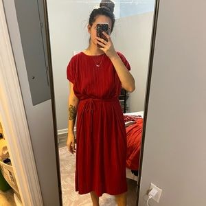 Zara Red Tie Dress